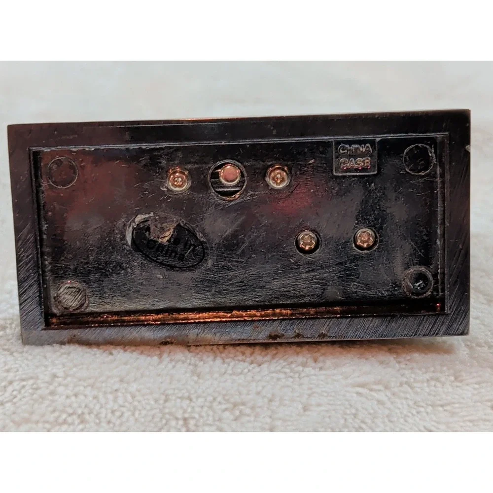 Martha Pullen Vintage Style Sewing Machine Clock Miniature Collectible